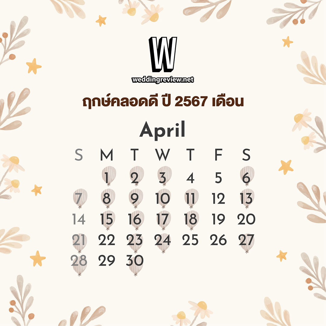 ฤกษ์คลอดเดือนเมษายน 2568 วันไหนดีเสริมดวงโชคลาภ